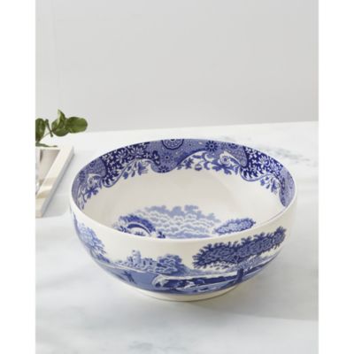 Blue Italian Deep Round Bowl