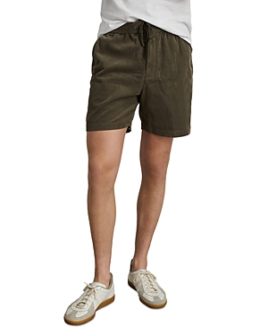 Shop Alex Mill Fine Wale Corduroy Relaxed Fit 6 Shorts In Military Olive