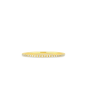 Ef Collection Eternity Stack Ring In 14k Yellow Gold With Diamonds In Gold