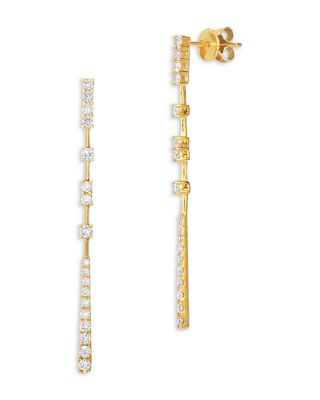 Bloomingdale's Fine Collection Diamond Linear Drop Earrings in 14K Yellow Gold, 0.85 ct. t. w.