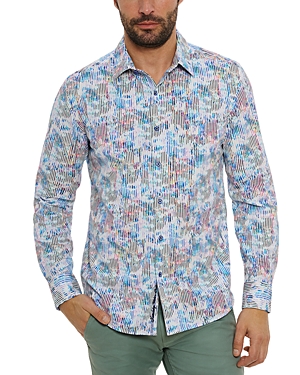 Shop Robert Graham Delray Printed Long Sleeve Shirt In Multi