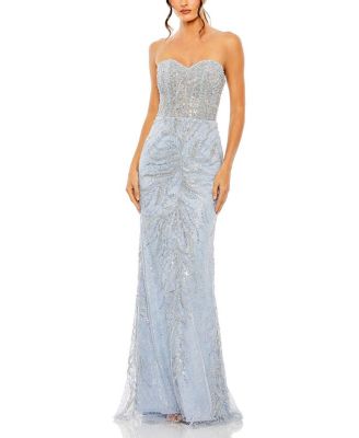 Strapless Embellished Gown