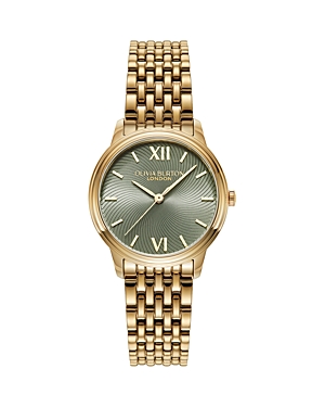 Shop Olivia Burton Classic Swirl Watch, 32mm In Green/gold