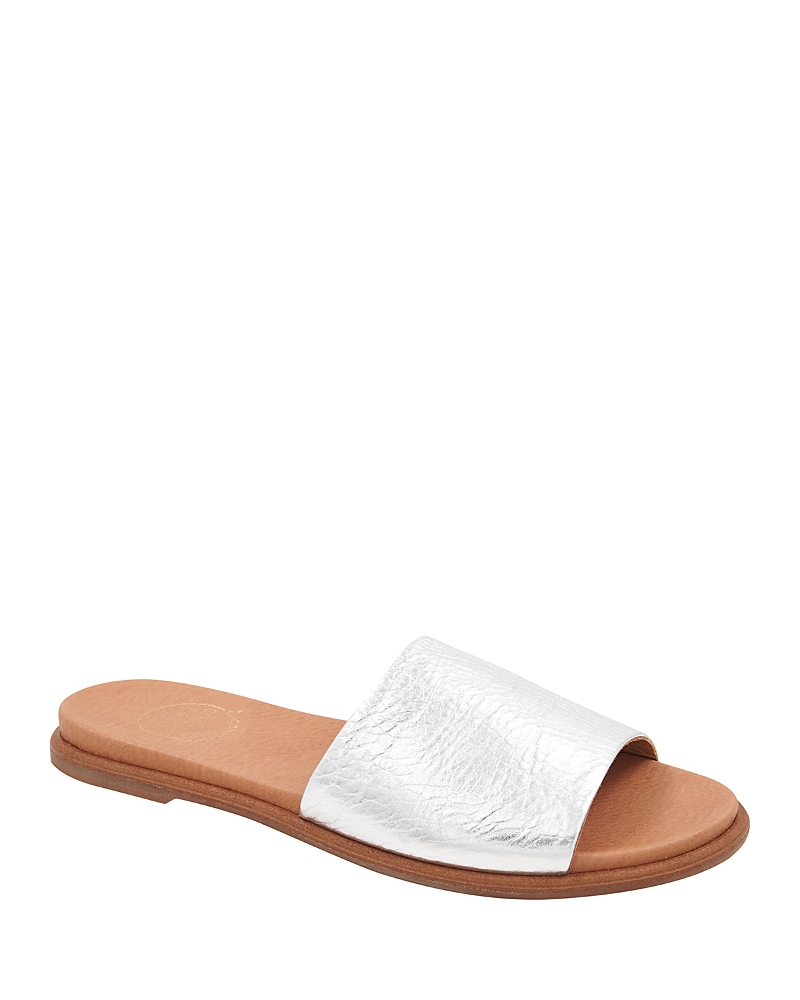 Andre Assous Fran Slide Sandal In Silver