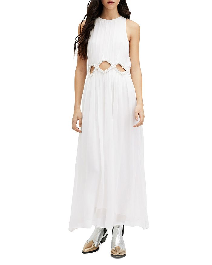 ALLSAINTS Mabel Cut Out Embellished Maxi Dress | Bloomingdale