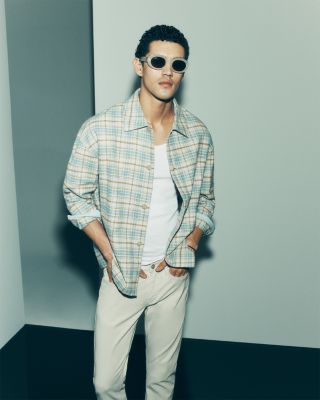 L&#39;Homme Slim Brushed Twill Pants