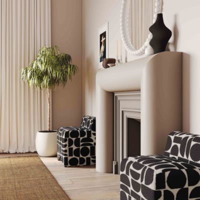  Pippa Geometric Jacquard Weave Stool in Merlot