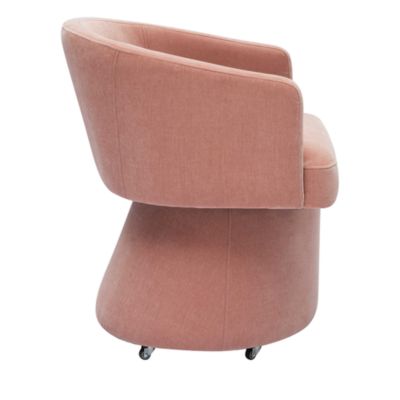 Kristen Upcycled Chenille Rolling Desk Chair