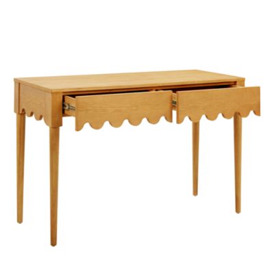  Oodle Ash 2-Drawer Desk in Natural