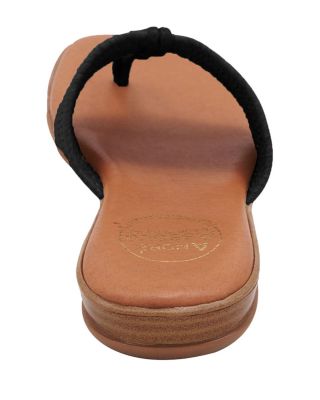 Women's Nice Slip On Woven Slide Thong Sandals