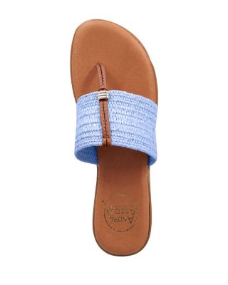 Women's Nice Slip On Woven Slide Thong Sandals