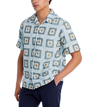 NN07 Julio Cotton Floral Crochet Shirt