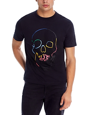 Ps By Paul Smith Ps Paul Smith Mens Ss Tshirt Linear Skull In 79