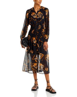 Printed Chiffon Dress