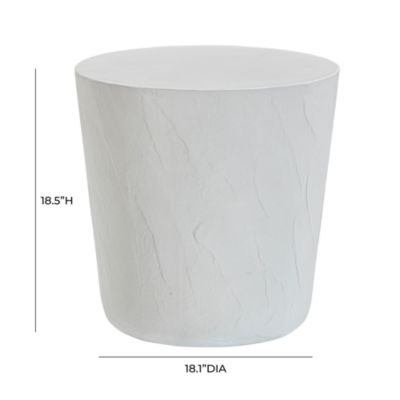 Margot Faux Plaster Indoor / Outdoor Concrete Stool