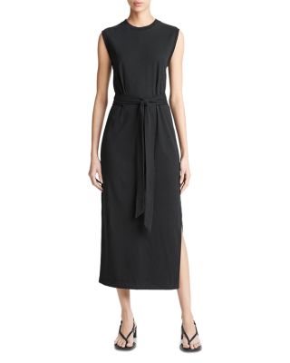 Vince - Cotton Sleeveless Midi Dress