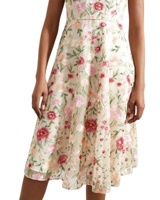Tia Floral Embroidered Dress