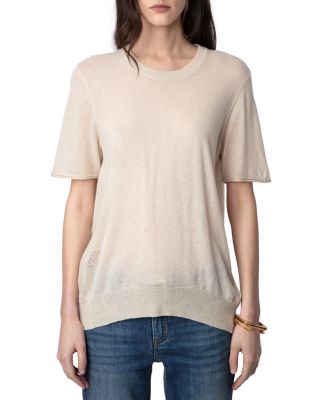 Ida Cashmere Openwork Wings Sweater