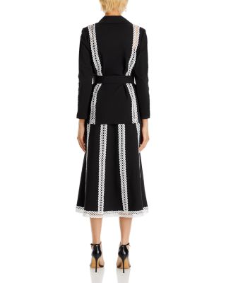 Eyelet Trim A Line Skirt