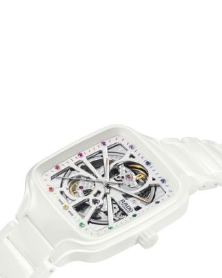 True Square Automatic Open Heart Watch, 38mm x 44mm