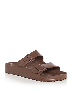 Shop Birkenstock Men's Arizona Eva Essential Slide Sandals In Brown