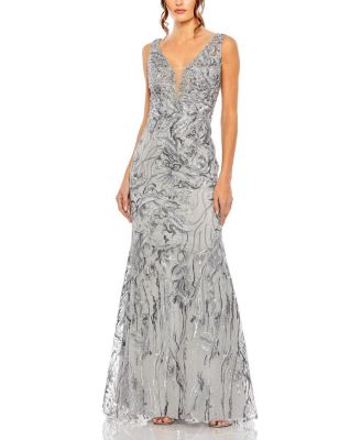 Anya Bridal's Enchanting V-Neck Embroidered Gown: Embrace Elegance for Unforgettable Moments