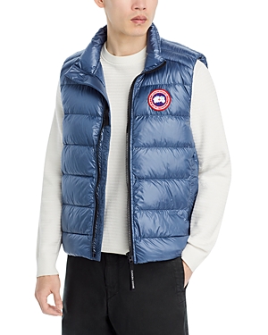 Shop Canada Goose Crofton Channel Quilted Down Vest In Ozone Blue