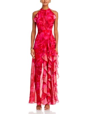 Sleeveless Ruffled Maxi Dress - Exclusive