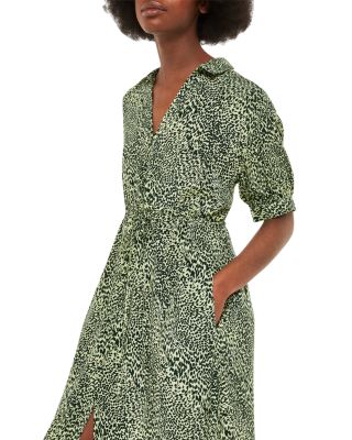 Diagonal Leopard Print Dress