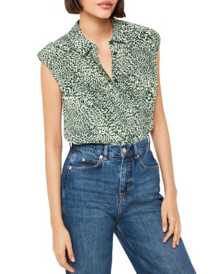 Whistles - Diagonal Leopard Print Shirt