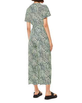 Diagonal Leopard Print Jumpsuit