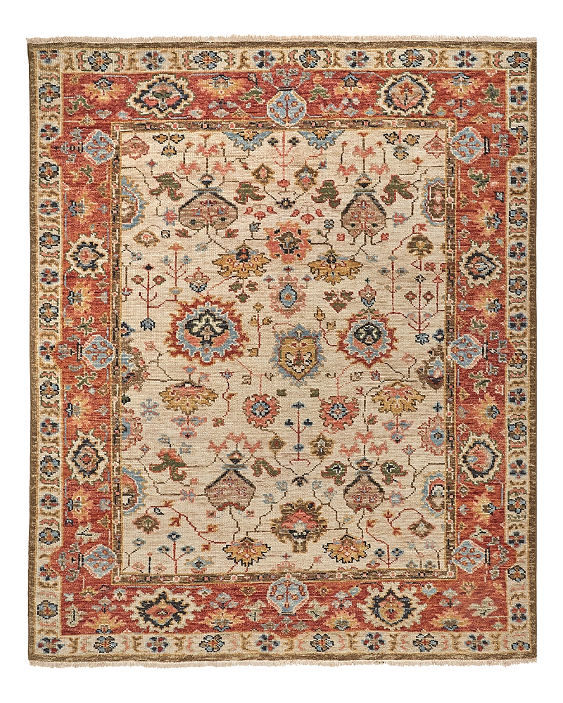 Feizy Carrington 9826805f Area Rug, 5'6 X 8'6 In Ivory/red