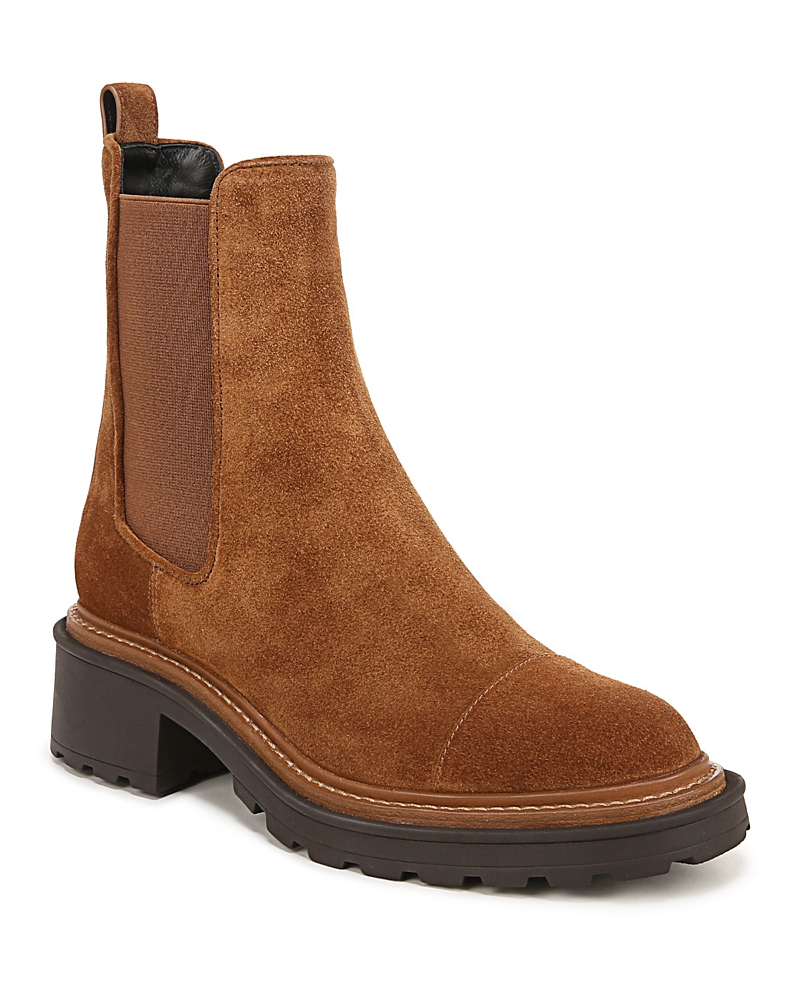 Veronica Beard Delilah Cap Toe Chelsea Boot In Caramel