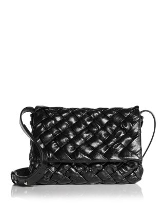 Bottega Veneta - Foulard Intreccio Leather Shoulder Bag