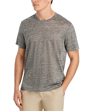 Shop Onia Chad Linen Tee In Heather Gray