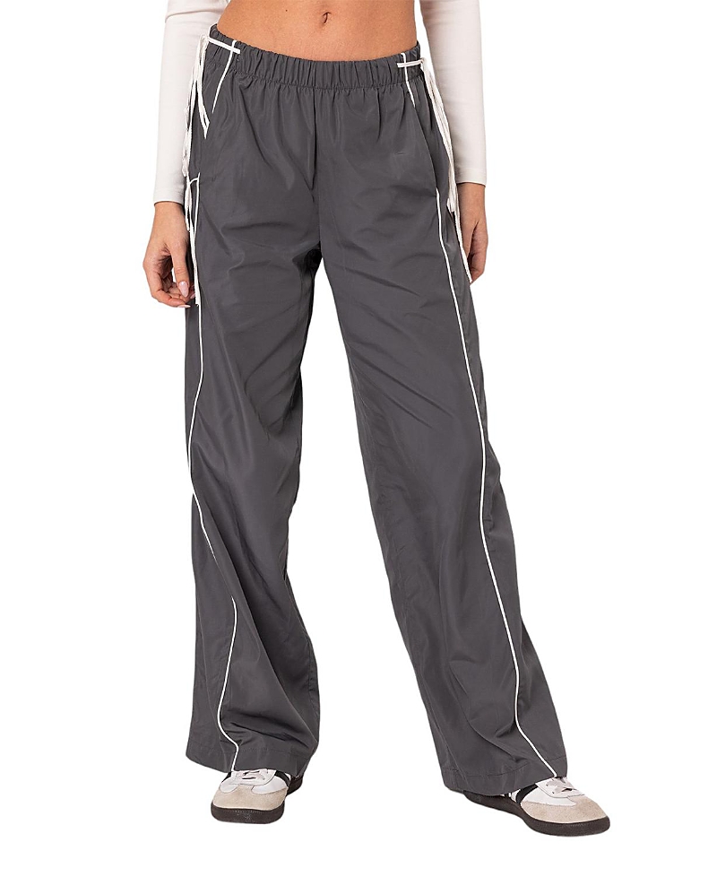 EDIKTED SCARLOT RIBBON TRACK PANTS