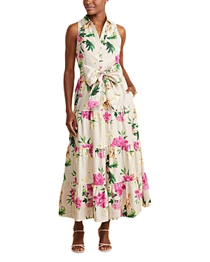 Shop Vineyard Vines Tiered Maxi Dress In Churchill Floral