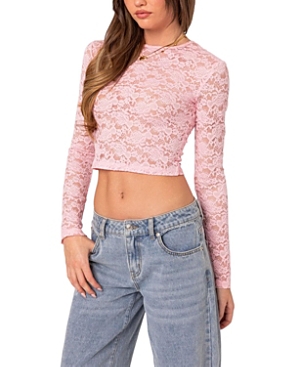 EDIKTED ESTELLA SHEER LACE TOP