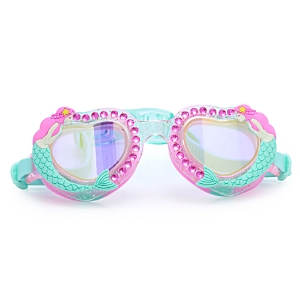 Shop Bling2o Girls' Mermaid Mist Heart Swim Goggles - Ages 3+ In Multi