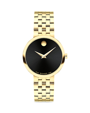 Shop Movado Museum Classic Watch, 29.5mm In Black/gold