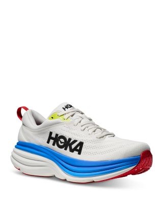 HOKA - Men's Bondi 8 Running Sneakers in Black/White
