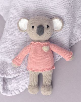 Knit Cotton Koala in Pink Sweater - Ages 0+