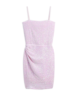Shop Katiejnyc Girls' Maddy Sequin Dress - Big Kid In Baby Pink