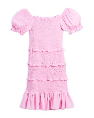 Girls' Laila Puff Sleeve Tiered Smocked Dress - Big Kid
