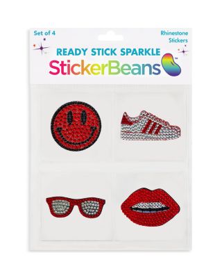 StickerBeans - Red Stickers, Set of 4