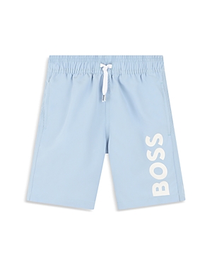 Shop Bosswear Boys' Swim Shorts - Big Kid In Pale Blue