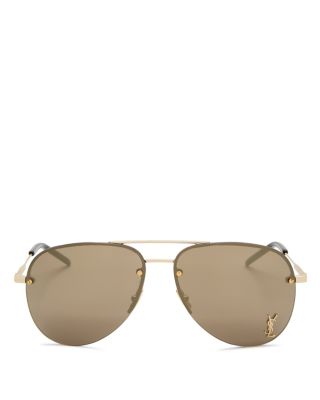 Classic 11 M Brow Bar Aviator Sunglasses, 59mm