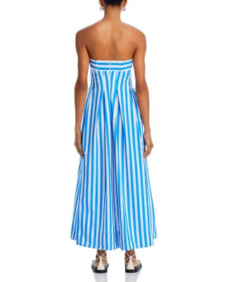 Strapless Striped Maxi Dress - Exclusive