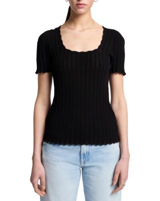 7 For All Mankind - Scalloped Edge Top