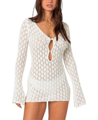 Brie Cut Out Crochet Mini Dress